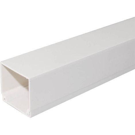 Caja de 8 Canaletas fijación a tornillo PVC de 2 metros - 60 x 40mm (1/2)