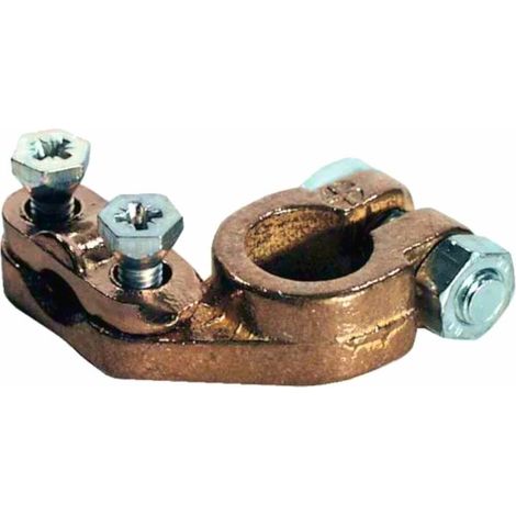 Borne de batterie positive tension nominale 12V 24V diamètre 17,5mm section de câble 35mm² type lourd laiton