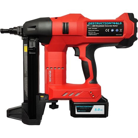 Destructiontools DETO90XM – Cloueur béton à batterie / marteau de tir – 18V (compatible Makita), entièrement sur batterie, sans gaz (1/2)