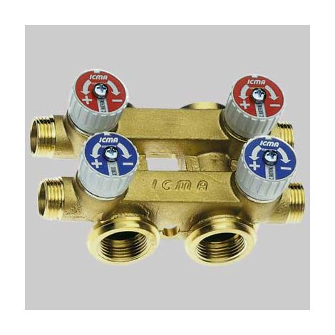 COLLETTORE TOTEM CALDOFREDDO M.3/4 2x21/2x16 ICMA