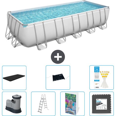 Bestway Power Steel Rechteckig - 640x274x132 cm - 8-teilig S543