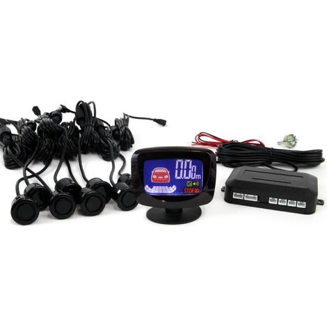 Kit de capteurs de stationnement, capteurs de recul à LED GRAF, 8 capteurs, noir, OR, 18 mm AMIO-01605 (1/5)