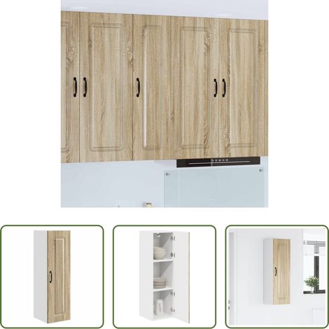 Küchenwandschrank -  Küchenschrank mit Speicher Kalmar Sonoma-Eiche 30 x 31 x 100 cm (1/5)