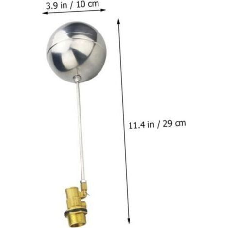 Vanne à flotteur réglable avec capteur de niveau d'eau à filetage extérieur G3/4 pouce DN20, accessoires de système d'eau pour réservoirs et réservoirs d'eau (1/2)