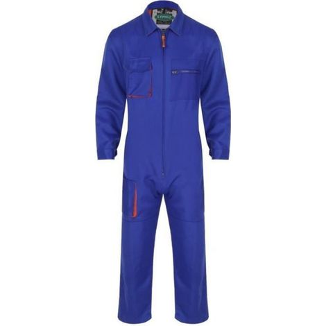 Combinaison de Travail Homme - YONGHS - Multi Poches Zippé - Bleu (1/3)
