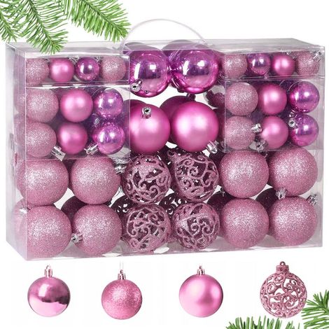 Christmas tree ornaments PINK 100pcs KL-21X03 (1/5)