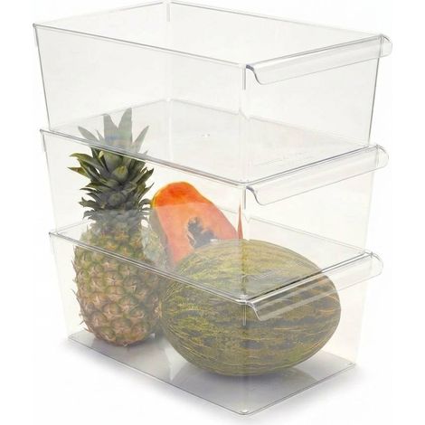 Set 3 Organizer Frigo e Contenitori Salvaspazio Hemax (1/4)