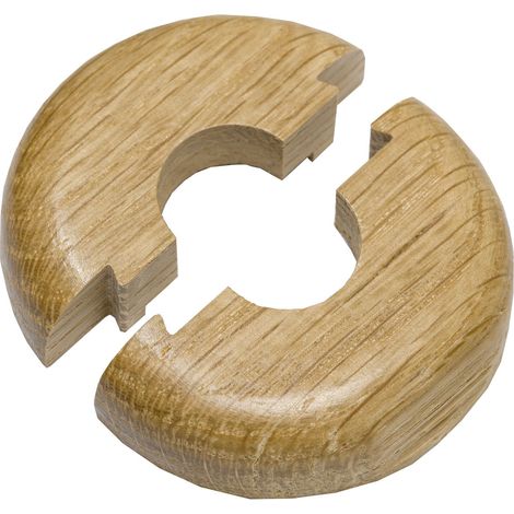 Haro Heizkörperrosette einfach Abdeckrosette für Rohr ø 1/2" Massivholz Eiche