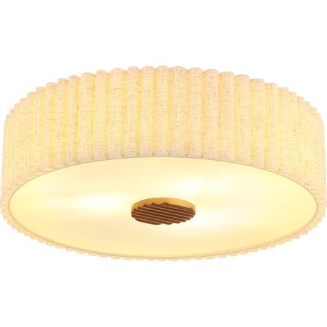 Lampe de plafond Lampe de salon 3 flammes E27 sable métal Ø 50 cm (1/5)