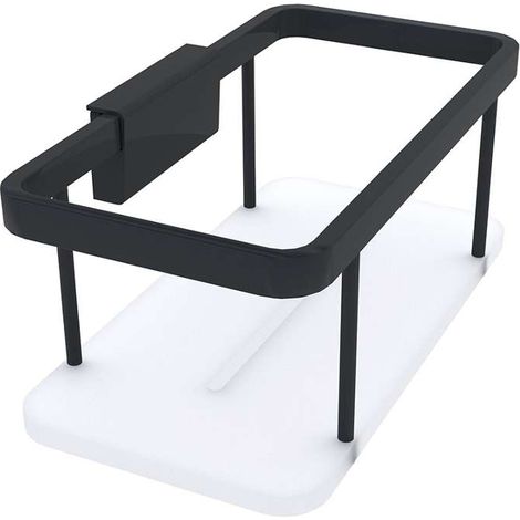 Nimco Kibo - Mensola, lunghezza 20 cm, plexiglass/nero Ki-14015-B-90 (1/4)