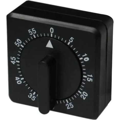 Temporizador de cocina con alarma de 80dB, temporizador manual mecánico para cocinar, hornear, cocinar al vapor (1/5)
