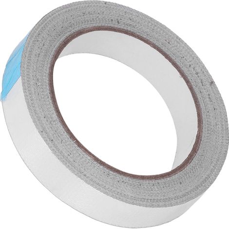 Ruban adhésif aluminium résistant à la chaleur, argenté, pour réparation de conduits et isolation, 20 m de long, 20 mm de large (1/5)