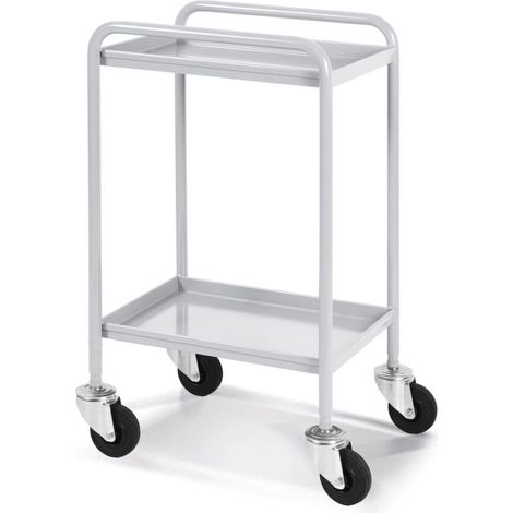 carrello portatutto fami "combi" con 2 piani in lamiera grigio 55,5x44,5x84,5 cm