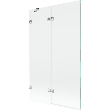Paravent de baignoire Mexen Lunar à 2 volets gauches 110 x 150 cm, transparent, chrome - 897-110-100-01-00-L (1/5)