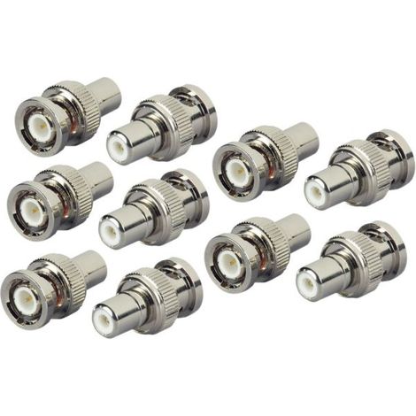 Sys adattatore connettore BNC / RCA confezione 10 pezzi