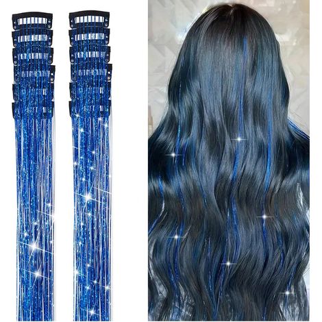12 pinces à cheveux brillantes, pince à cheveux à sequins de 6 pouces, accessoires de cheveux féeriques brillants et résistants à la chaleur, adaptés aux femmes, parfaits pour la Saint-Valentin (1/4)