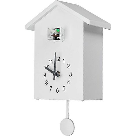 Horloge murale à quartz coucou, motif oiseau moderne, idéale pour la maison, le salon ou le bureau. Cadeau parfait pour offrir. (1/5)