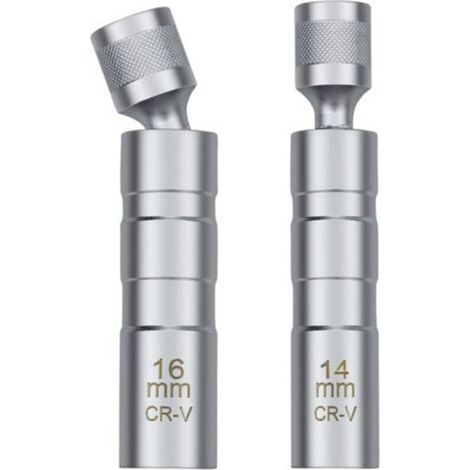 14/16mm Clé à Bougie, Outil Universel de Retrait de Douille de Bougie D\'allumage Magnétique pour Retirer Les Bougies D\'allumage Automobiles (1/5)