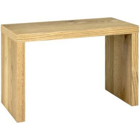 Table d'appoint de panneau en nid d'abeille coloris chêne - Dim : L50 x P30 x H35 cm -PEGANE -