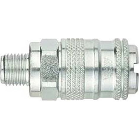 5PZ RUBINETTO RAPIDO UNIVERSALE A SFERE FILETTATO MASCHIO - attacco cilindrico 1/4"M art.17/AM