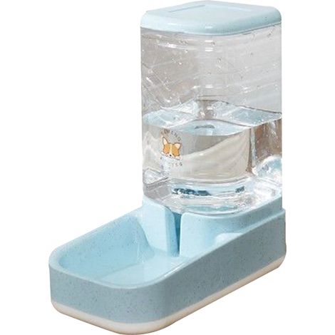 Distributeur automatique de nourriture et d'eau par gravité pour chiens et chats, avec gamelle. (1/5)