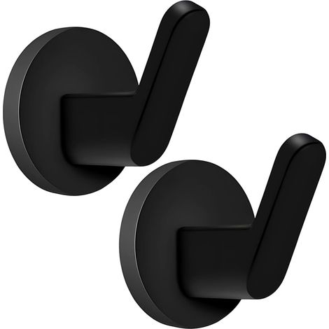 Lot de 2 crochets magnétiques très résistants pour couronne, porte-outils de garage, rangement pour portes de réfrigérateur et de cuisine (02AL-2 crochets magnétiques) (1/5)