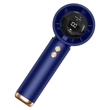 Ventilateur portable universel, ventilateur turbo portable rechargeable, puissant circulateur d'air sans fil, bleu (1/5)