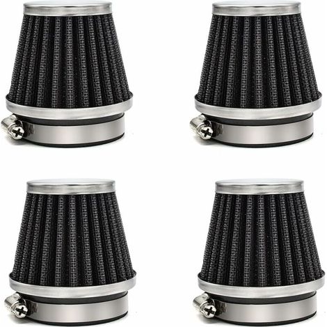 Filtri aria per moto da 54 mm, 4 pezzi, universali, compatibili con Yamaha Suzuki Kawasaki GS700 GS750 GS850 GS1000 GS1100 GPZ750 KZ750 ZX750 KZ1000 KZ1100 ZL1000 ZN1100 CB750 CB900 CB1000 XS1100. (1/5)