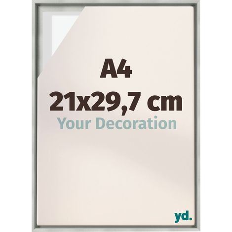 Your Decoration - Cadre flottant  - Argent Mat - Cadre en caisse américaine pour toile sur chassis - MDF - Lyon (1/5)