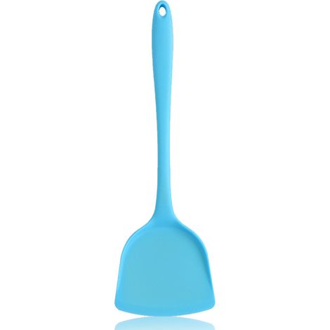 Spatule en silicone pour wok, spatule antiadhésive résistante à la chaleur, idéale pour les plats à wok et les poêles antiadhésives. (1/5)