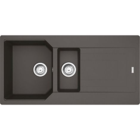 Franke Einbauspüle Urban Flächenbündig UBG 251-100, Fragranit, Schiefergrau, Drehknopfventil Edelstahl (1/3)