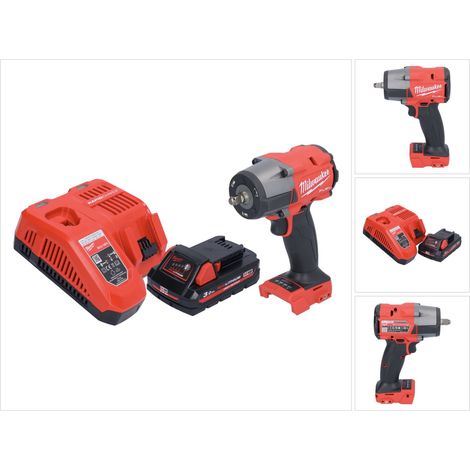 Milwaukee M18 FMTIW2F38-301 Llave de impacto sin cable 18 V 745 Nm 3/8" sin escobillas + 1x batería recargable 3.0 Ah + cargador (1/5)