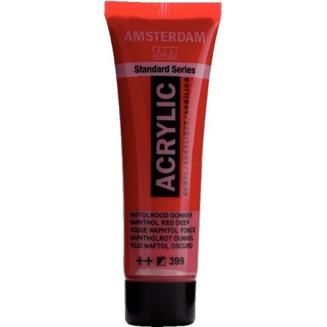 Peinture acrylique - Amsterdam - Standard - 20 Ml - Rouge - Rosso Naftolo Scuro (1/2)
