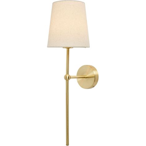 Litecraft Renata Brass Touch Sensitive Rechargeable Wall Light 2 Watt Integrated LED
