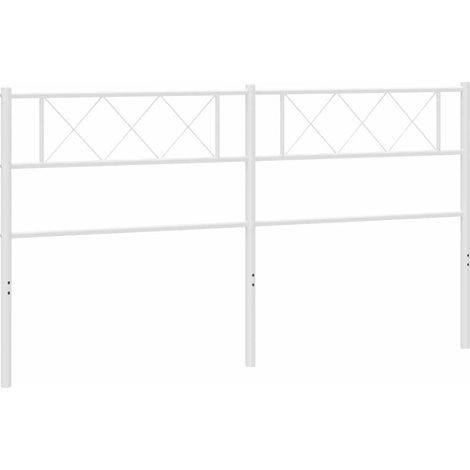 Maison Exclusive - Testiera di Ricambio in Metallo Bianco 200 cm