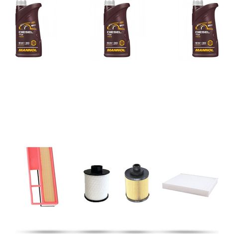 Kit tagliando 4 FILTRI e 3L OLIO compatibile con Lancia Musa 1.3 Mjt 51kw 2004 (1/5)