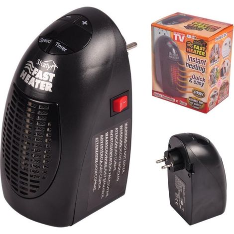 Stufa Elettrica 400w Réchauffeur Rapide Portatille Da 15 ° A 32 ° Basso Copuo (1/4)