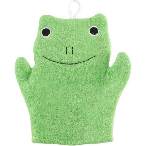 Gant De Toilette - Marionnette À Main Grenouille - Éponge Douce Absorbante - Pour Salle De Bain Maison - 1 Pièce (1/5)