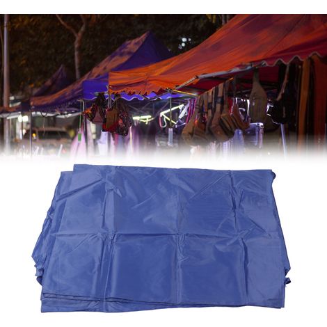 Toile de tente épaisse, bâche anti-pluie, clôture, tissu latéral, toile pour stand de marché nocturne, 9 mètres opaque, bleue. (1/5)