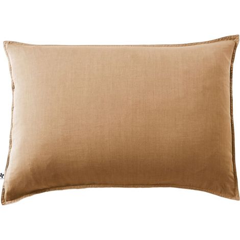 Taie d'oreiller "Lysandre" toutes dimensions "Lyocel" L'effet Papillon - Lysandre Camel - Taie d'oreiller 50 x 70 cm