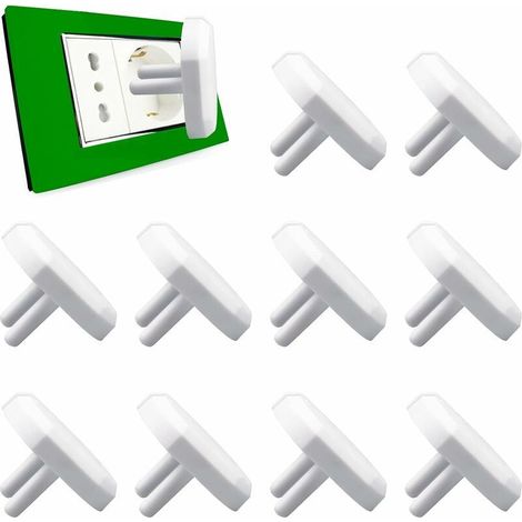 Cache Prise BéBé avec 10Pcs Protege Prise Bebe Eu Plug Cache Prise Electrique pour SéCurité Enfant (1/5)