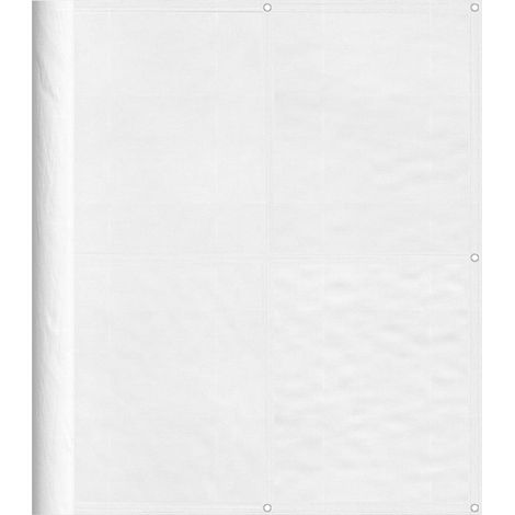 Maison Exclusive - Paravento da Balcone Bianco 120x800 cm 100% Poliestere Oxford