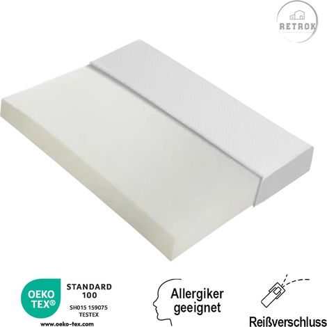 Matelas Certifié Oeko-Tex 140x200cm - Confort Ergonomique avec Particules Antidérapantes, Respirant et Résistant, Dureté H3 et Poignées Pratiques (1/5)