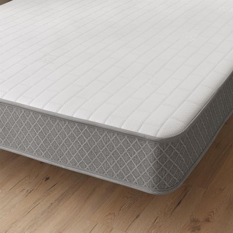 Starlight Beds 7.25" deep Memory foam Grey Border Spring Mattress, 2ft6 Small Single 75cm by 190cm (1/3)