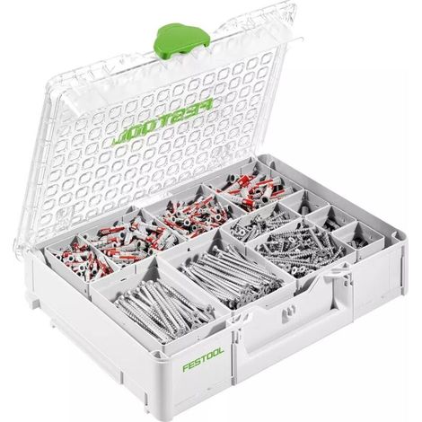 Festool – Systainer Organiseur SYS3 ORG M 89 SD – Malette de rangement 508 x 296 x 89 mm – Couvercle transparent pour identification rapide (1/5)