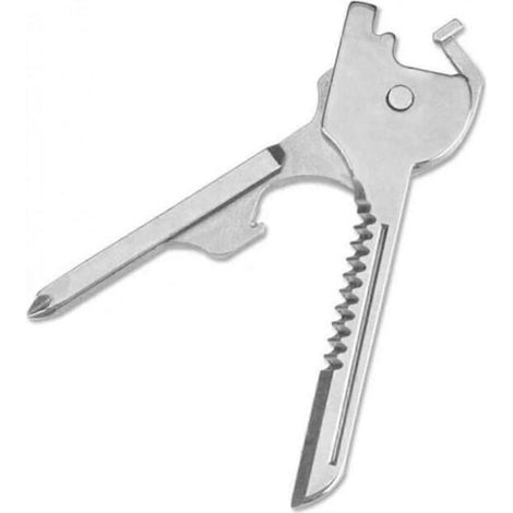 Outil multifonction porte-clés, tournevis, couteau, scie, ouvre-bouteille, outil polyvalent, pour porte-clés, mini-couteau, outil (1/5)