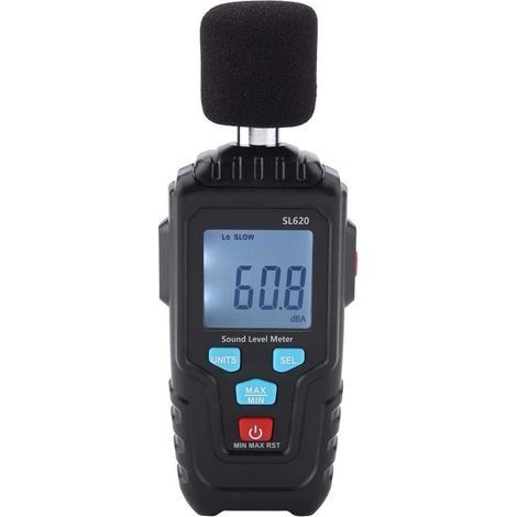 Sonomètre enregistreur 30-135dB – Rétro-éclairage LCD – Mesure niveau sonore Min/Max – Pour esces confinés (1/5)