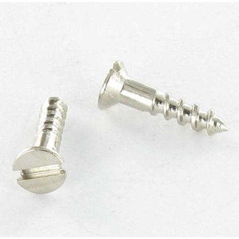 Vis bois Tête fraisée Fendue 4X30 Acier nickelé - 1 pièce