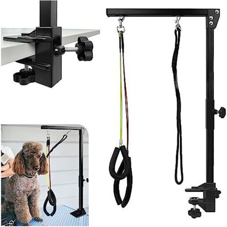 Bras von Toilettage klappbar für Animaux von Compagnie - Réglable in/aus Höhe - 35 Pouces - mit Pince und Supports von Hanches ohne Siège und Boucle - für Grands und Petits Chiens