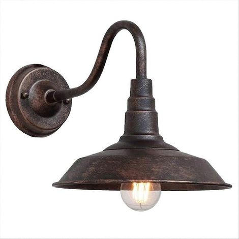 Vintage-Außenwandleuchte für Hof, Balkon, Retro-Stil, wasserdicht, industrieller Rost-Look, für Tür oder Flur (1/5)